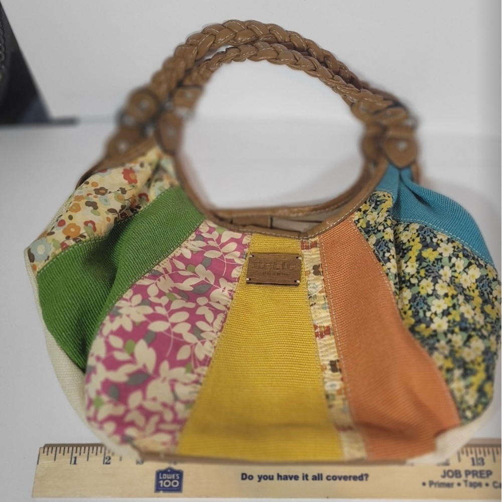 Relic By Fossil Boho Patchwork Hobo Shoulder Bag - image 2